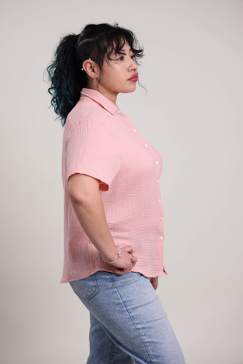 La Rosa Shirt Model Side